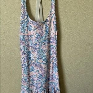Lilly Pulitzer Pink and Blue Athletic Top